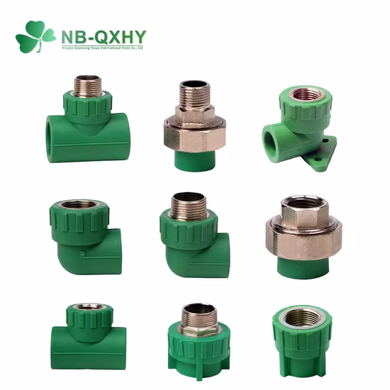 フルサイズ PPR パイプ継手製造会社、給水用のグレー色の高品質 PPR Al PPR ソーラー コネクタ