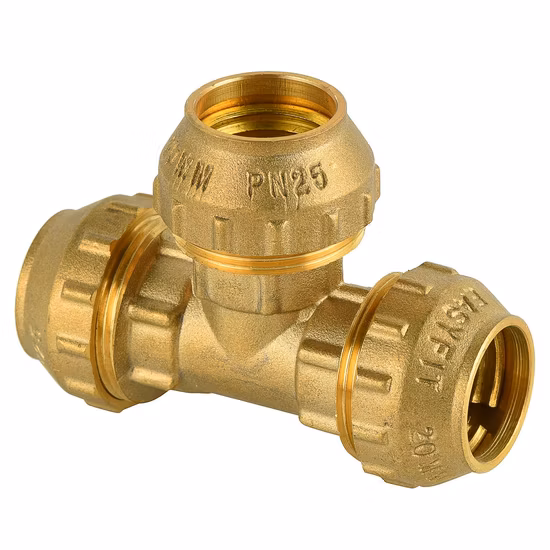 Customized Pipe Brass Forged PE Compression Fitting PPR Compression Fitting